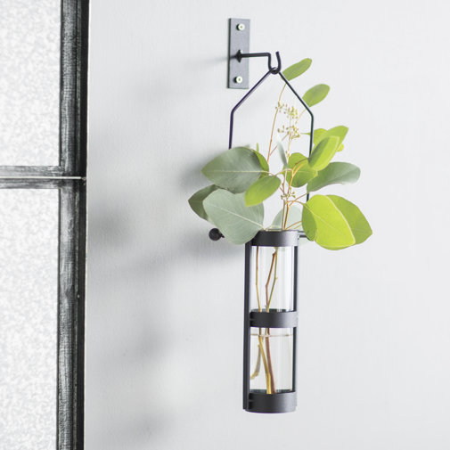 August Grove Hanging Cylinder Wall Vase & Reviews Wayfair